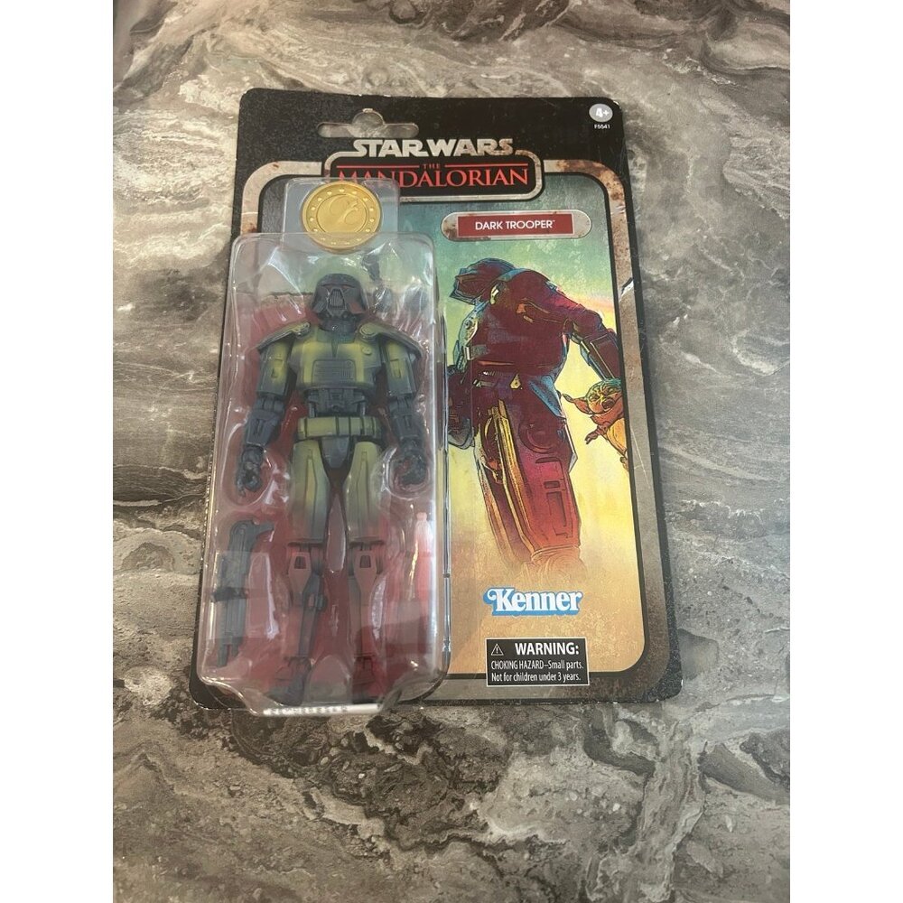 new sealed star wars the mandalorian dark trooper figure